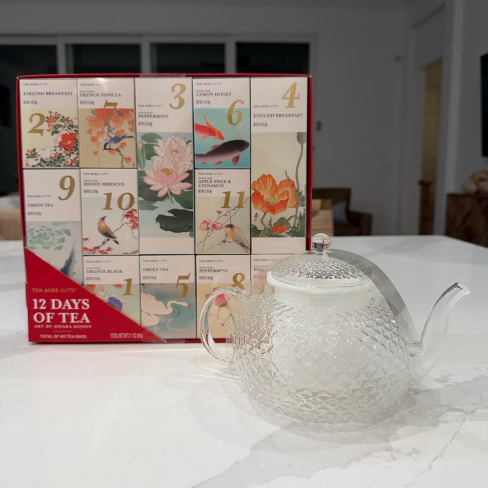 Clear Glass Teapot with Infuser
